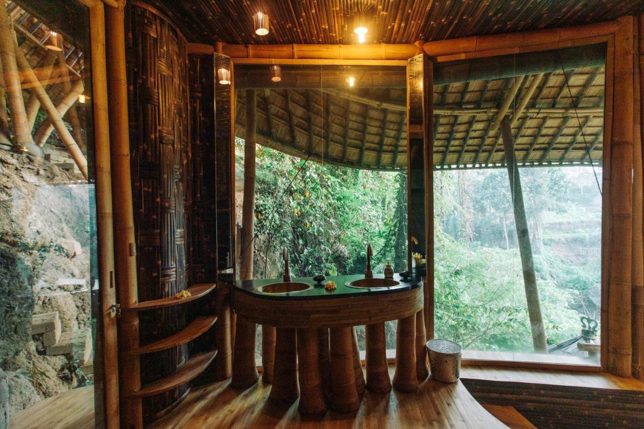 Temple House 3bds Eco Bamboo House Pool River View Bringkit Exterior foto